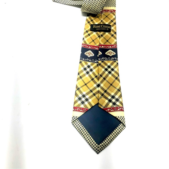 Rene Chagal Handmade Vintage Men’s Necktie - Picture 12 of 12